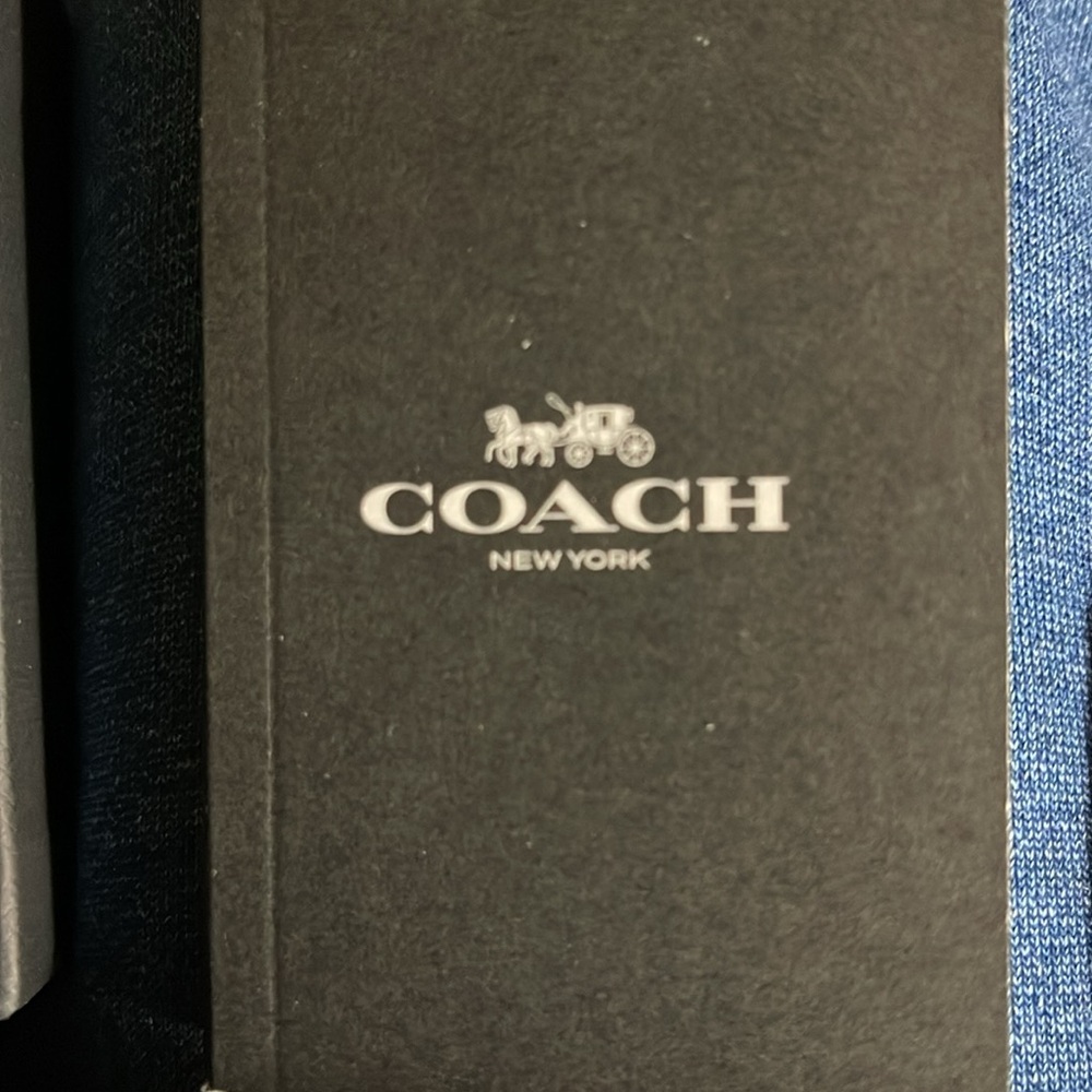 Coach gold tone watch with black rubber like band NWT - Picture 7 of 8